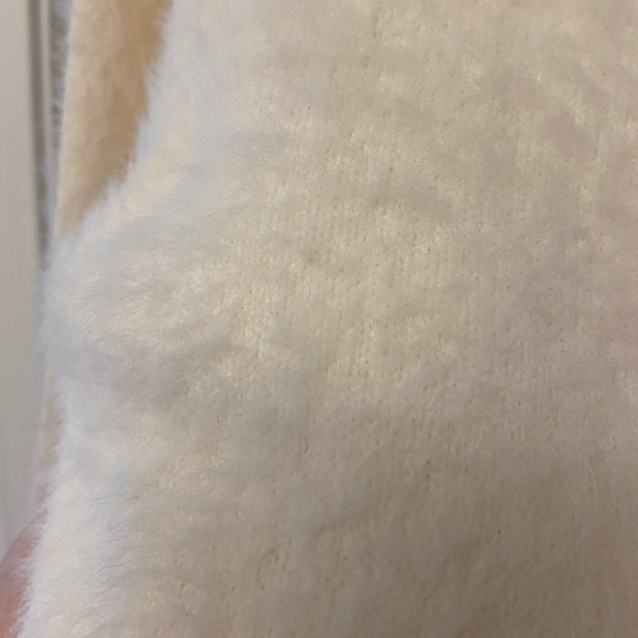Cream Fuzzy Cardigan - Picture 3 of 3